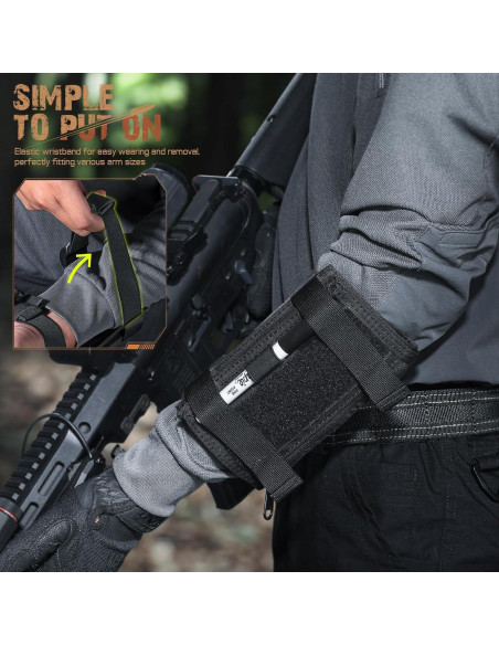 Funda de Mapa Táctica LIVANS Negra para Brazo con 3 Bolsillos Funda de Mapa Táctica LIVANS Negra para Brazo con 3 Bolsillos