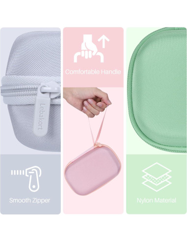 Funda de Almacenamiento Lebakort para Impresora Fujifilm Instax Mini Link 3 2 1 - Blanca Arcilla