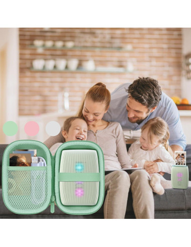 Funda de Almacenamiento Lebakort para Impresora Fujifilm Instax Mini Link 3 2 1 - Blanca Arcilla