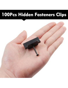 Clips de Sujetadores Ocultos Polifish 100Pcs Nylon Negro 2