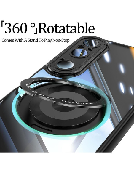Funda Magnética Sony Xperia 1 VI con Soporte 360 - Negra Funda Magnética Sony Xperia 1 VI con Soporte 360 - Negra
