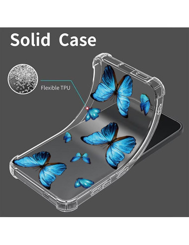 Funda Bumper TPU Sony Xperia Pro-I 5G Mariposa Azul