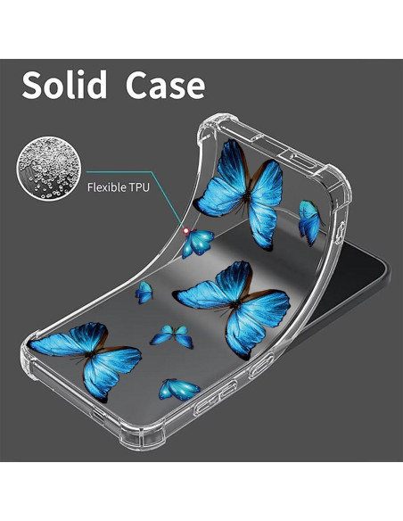 Funda Bumper TPU Sony Xperia Pro-I 5G Mariposa Azul Funda Bumper TPU Sony Xperia Pro-I 5G Mariposa Azul