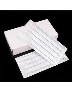 50 Agujas de Tatuaje Desechables HiTreasure 14RL Acero Inoxidable 2
