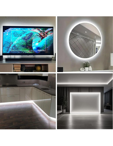 Tira de Luz Neón LED Blanca 1m LFKJ con Control Táctil