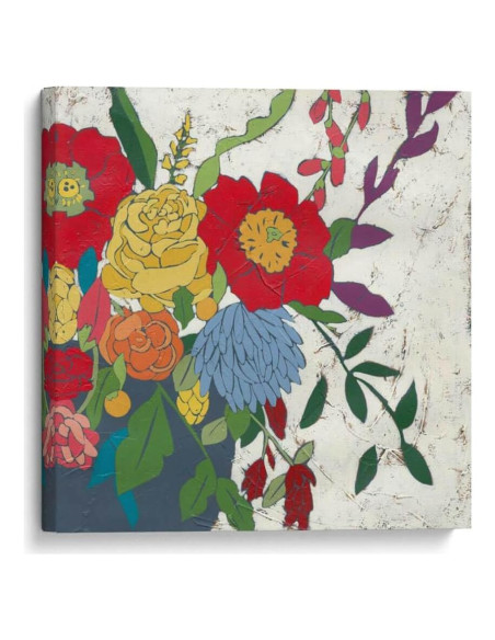 Lienzo Decorativo Canvas Lab Brilliant Blossoms II 20x20 cm Lienzo Decorativo Canvas Lab Brilliant Blossoms II 20x20 cm