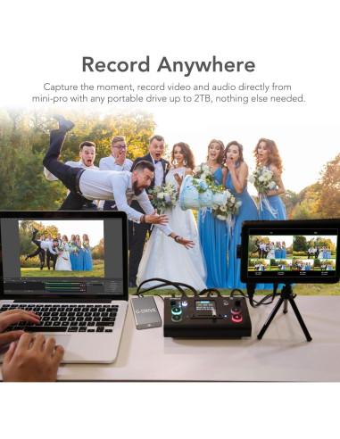 Mezclador de Video RGBlink Mini-Pro 4K con Monitor Integrado