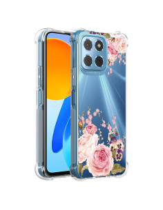 Funda Honor X8 5G / X6 5G / X6 4G Floral Rosa TPU