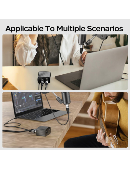 Micrófono de Condensador FIFINE K669C+PM48 XLR 48V Cardioide Micrófono de Condensador FIFINE K669C+PM48 XLR 48V Cardioide