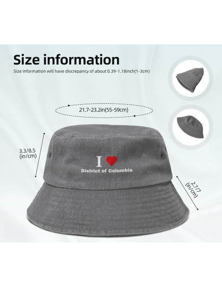 Sombrero de Cubo Unisex KCNSEZA de Algodón para Verano Sombrero de Cubo Unisex KCNSEZA de Algodón para Verano