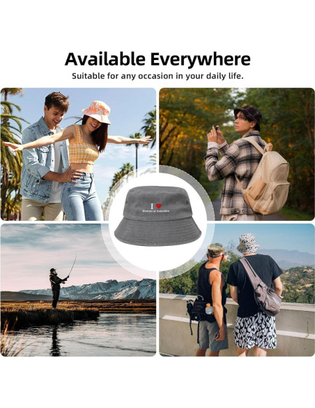 Sombrero de Cubo Unisex KCNSEZA de Algodón para Verano Sombrero de Cubo Unisex KCNSEZA de Algodón para Verano