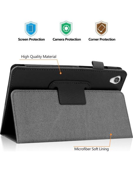 Funda Folio Inteligente Gylint para Lenovo Tab M8 - Negro Funda Folio Inteligente Gylint para Lenovo Tab M8 - Negro