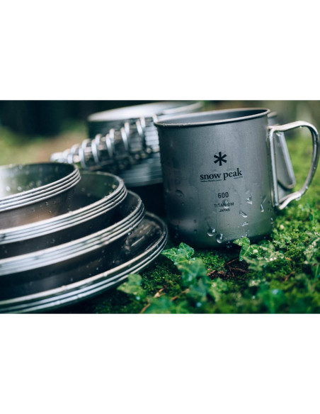 Taza de Camping de Titanio Snow Peak 600 - Ligera y Compacta Taza de Camping de Titanio Snow Peak 600 - Ligera y Compacta