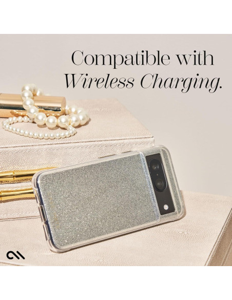 Funda Case-Mate para Google Pixel 8 - Cristal Dorado Transparente Funda Case-Mate para Google Pixel 8 - Cristal Dorado Transparente