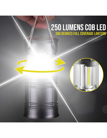 Linternas LED Plegables Lichamp 2 en 1 F2GY para Camping Linternas LED Plegables Lichamp 2 en 1 F2GY para Camping