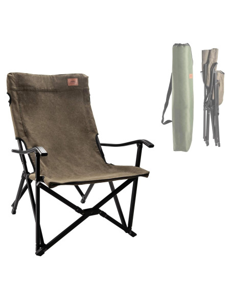 Silla de Camping Plegable Campingmoon F-1003C-K Caqui 100kg Silla de Camping Plegable Campingmoon F-1003C-K Caqui 100kg