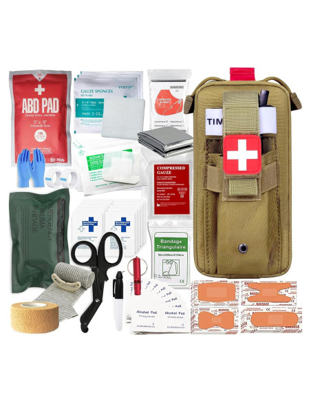 Kit de Trauma IFAK Vviitop para Control de Sangrado - 20.3x8.9x7.6 cm Kit de Trauma IFAK Vviitop para Control de Sangrado - 20.3x8.9x7.6 cm
