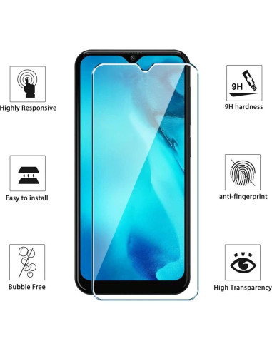 Funda TPU y Protector Vidrio Templado para Tecno Spark 30C 4G