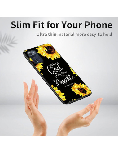Funda TPU Girasoles para Consumer Cellular ZMAX 5G Z7540