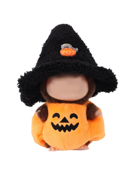 Disfraz de Halloween para muñeca 17cm - Calabaza y Sombrero Disfraz de Halloween para muñeca 17cm - Calabaza y Sombrero