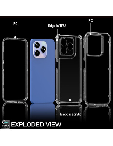 Funda Protectora ZTE Axon 60 Lite con Protector de Pantalla