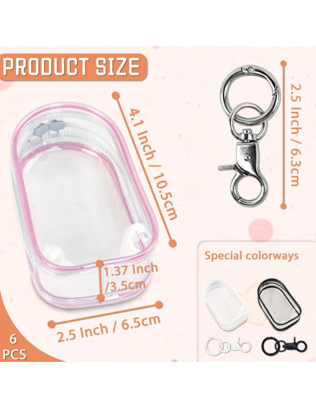 6 Bolsas de Exhibición Transparentes NEETUE para Muñecas Mini 6 Bolsas de Exhibición Transparentes NEETUE para Muñecas Mini