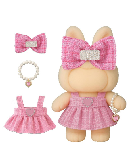 Conjunto de Ropa de Muñeca Rosa Hecho a Mano 17 cm Genovega Conjunto de Ropa de Muñeca Rosa Hecho a Mano 17 cm Genovega