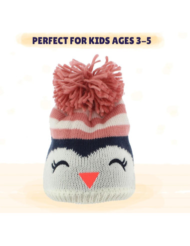 Gorro de Tejer para Niños Yankee Toybox - Animal Rosa