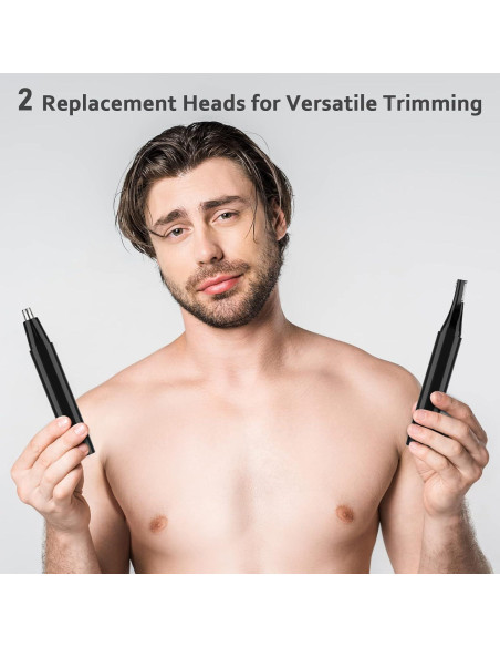 Recortador de Vello Nasal y Facial Dapsang 7321 Recargable Negro Recortador de Vello Nasal y Facial Dapsang 7321 Recargable Negro
