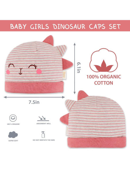 Sombrero de Algodón Orgánico DOKMA para Niños 0-6 meses Sombrero de Algodón Orgánico DOKMA para Niños 0-6 meses