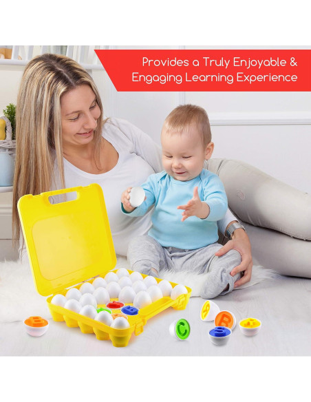 Juego Educativo de Emparejamiento de Huevos Play Brainy - 26 Letras ABC Juego Educativo de Emparejamiento de Huevos Play Brainy - 26 Letras ABC