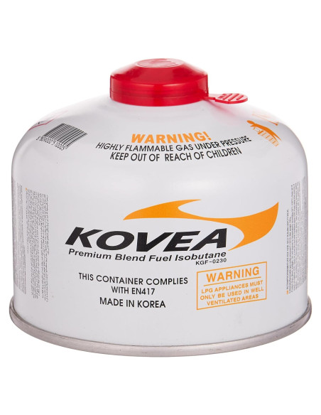 Combustible Kovea Isobutano 230g para Estufa Camping Combustible Kovea Isobutano 230g para Estufa Camping