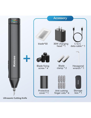 Cuchillo Ultrasónico Inalámbrico Kniceo Lite5 2000mAh 40KHz