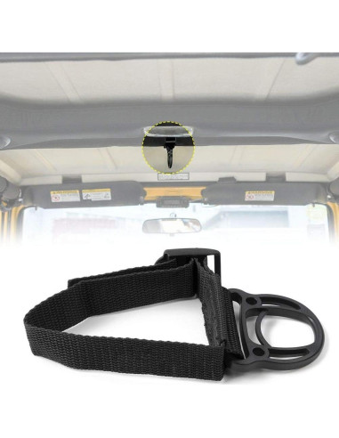 Gancho de abrigo JeCar para Jeep Wrangler - 2 Piezas Negro