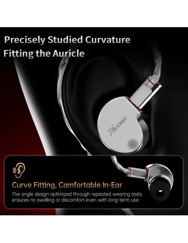 Auriculares In-Ear CCA Phoenix, Sonido HiFi y Bajo Profundo