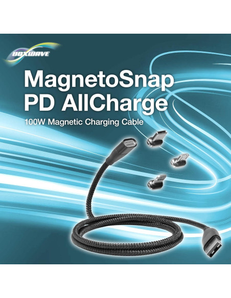 Cable MagnetoSnap BoxWave para Auriculares Bluetooth Marshall Major V - Carga Rápida 100W Cable MagnetoSnap BoxWave para Auriculares Bluetooth Marshall Major V - Carga Rápida 100W