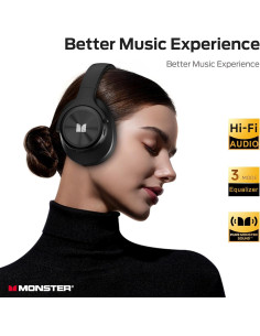 Auriculares Inalámbricos Monster Misión 200, 60H Batería, EQ 2
