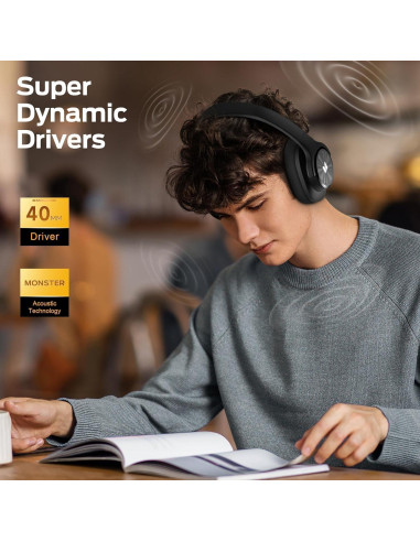 Auriculares Inalámbricos Monster Misión 200, 60H Batería, EQ