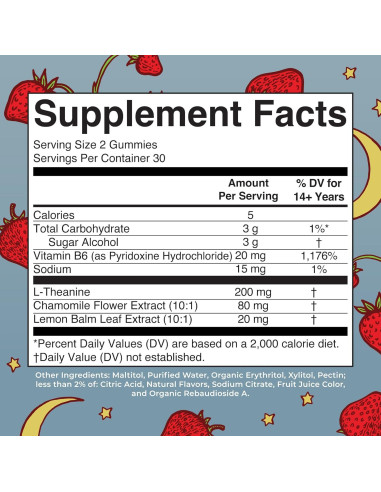 Gominolas para Dormir MaryRuth Sin Melatonina 60 Unidades