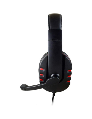 Auriculares de Videojuegos Fullbond con Micrófono 3.5mm Negro Rojo
