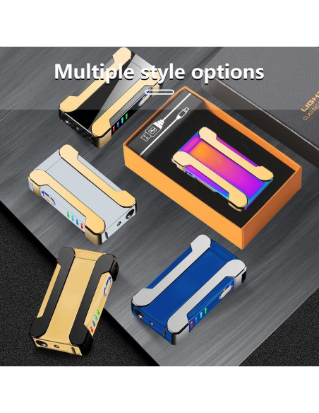 Encendedor Eléctrico Doble Arco YOZWOO USB a Prueba de Viento Encendedor Eléctrico Doble Arco YOZWOO USB a Prueba de Viento
