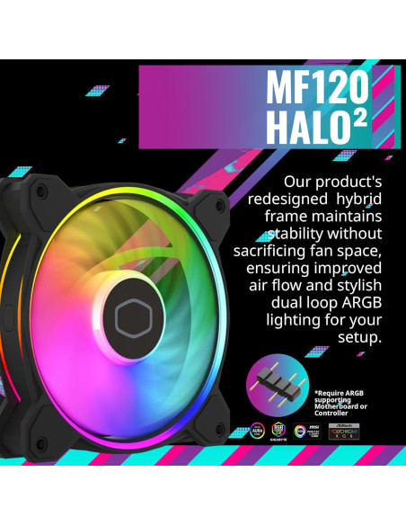 Cooler Master Hyper 212 Halo Negro Enfriador de CPU 154mm Cooler Master Hyper 212 Halo Negro Enfriador de CPU 154mm