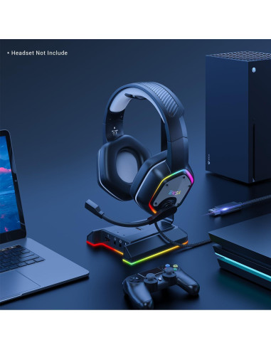 Soporte para Auriculares EKSA W1 RGB con Sonido Envolvente 7.1
