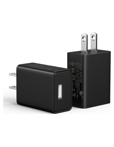 Cargador de Pared USB Shokz para Auriculares Conducción Ósea - 2 Unidades 5V 2A