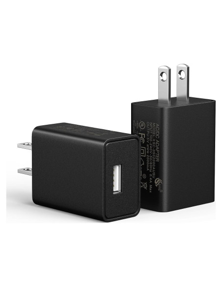 Cargador de Pared USB Shokz para Auriculares Conducción Ósea - 2 Unidades 5V 2A Cargador de Pared USB Shokz para Auriculares Conducción Ósea - 2 Unidades 5V 2A