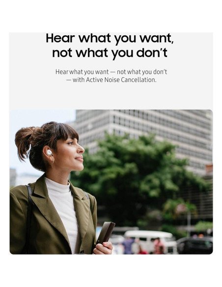 Auriculares Inalámbricos Samsung Galaxy Buds FE - Blanco, Control Táctil Auriculares Inalámbricos Samsung Galaxy Buds FE - Blanco, Control Táctil