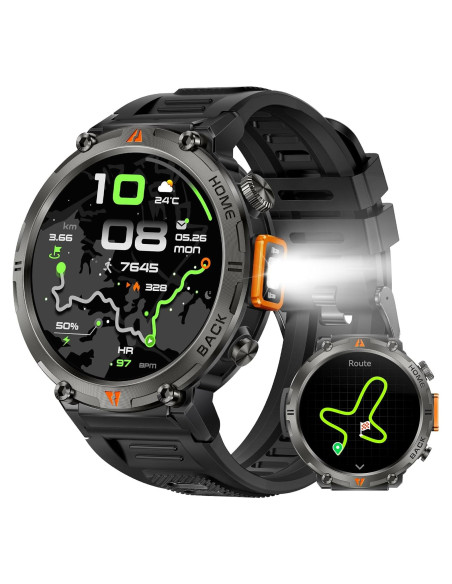Reloj Inteligente Militar LaNikar con GPS y Monitor de Salud Reloj Inteligente Militar LaNikar con GPS y Monitor de Salud