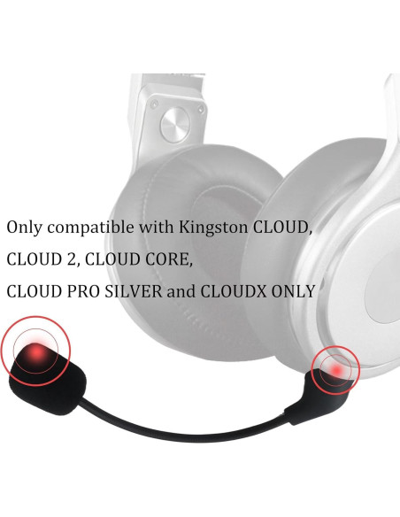 Micrófono de 3.5mm para Kingston HyperX Cloud - Reducción de Ruido Micrófono de 3.5mm para Kingston HyperX Cloud - Reducción de Ruido