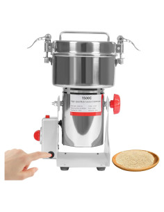 Molino de Grano Eléctrico TFCFL 1500g 4100W Acero Inoxidable