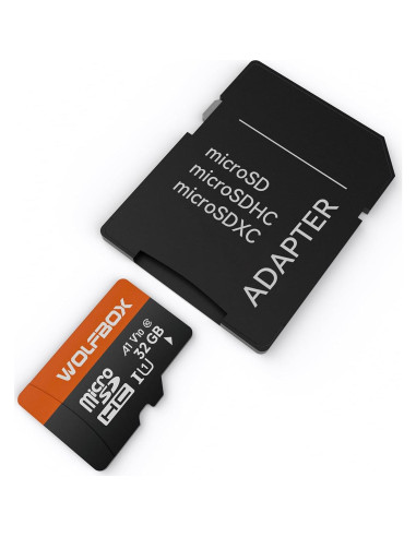 Tarjeta microSDHC WOLFBOX 32GB U1 A1 V10 100MB/s 4K UHD